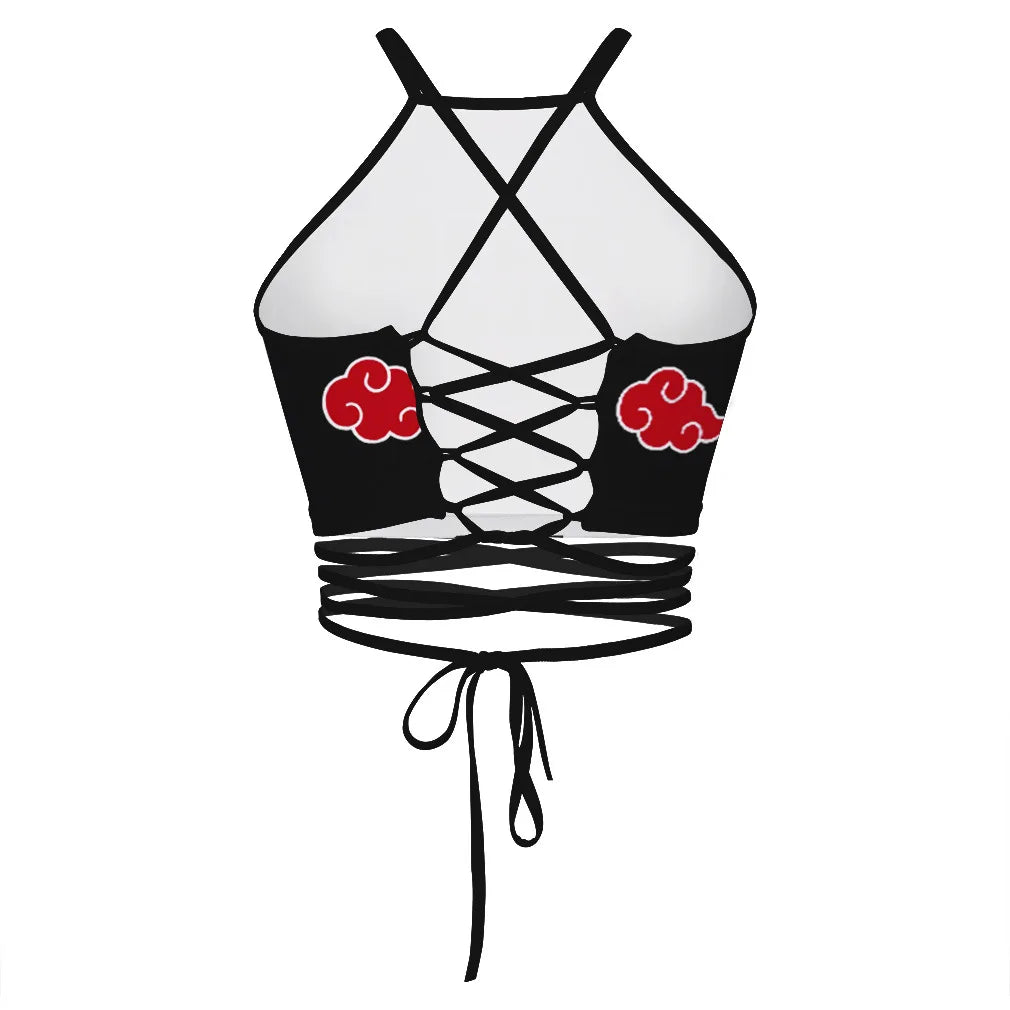 Anime Cosplay Black Out Tank Top | Fan Culture Meets Beach Fashion
