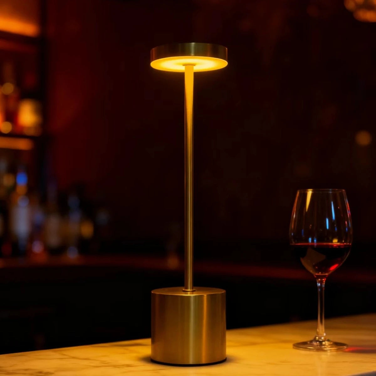 Lampe Bureau LED Ambiante Tactile USB | Éclairez Votre Espace & Rechargez Sans Fil