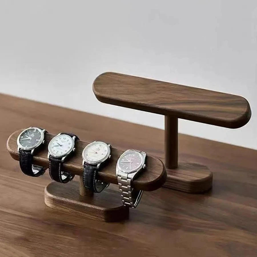 Présentoir Montre & Bijoux en Noyer | Exposez & Organisez Votre Collection avec Classe