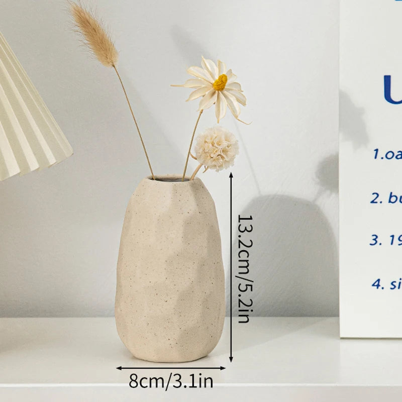 Vase Céramique Blanc Nordique | La Pièce Déco Minimaliste Qui Transforme Tout