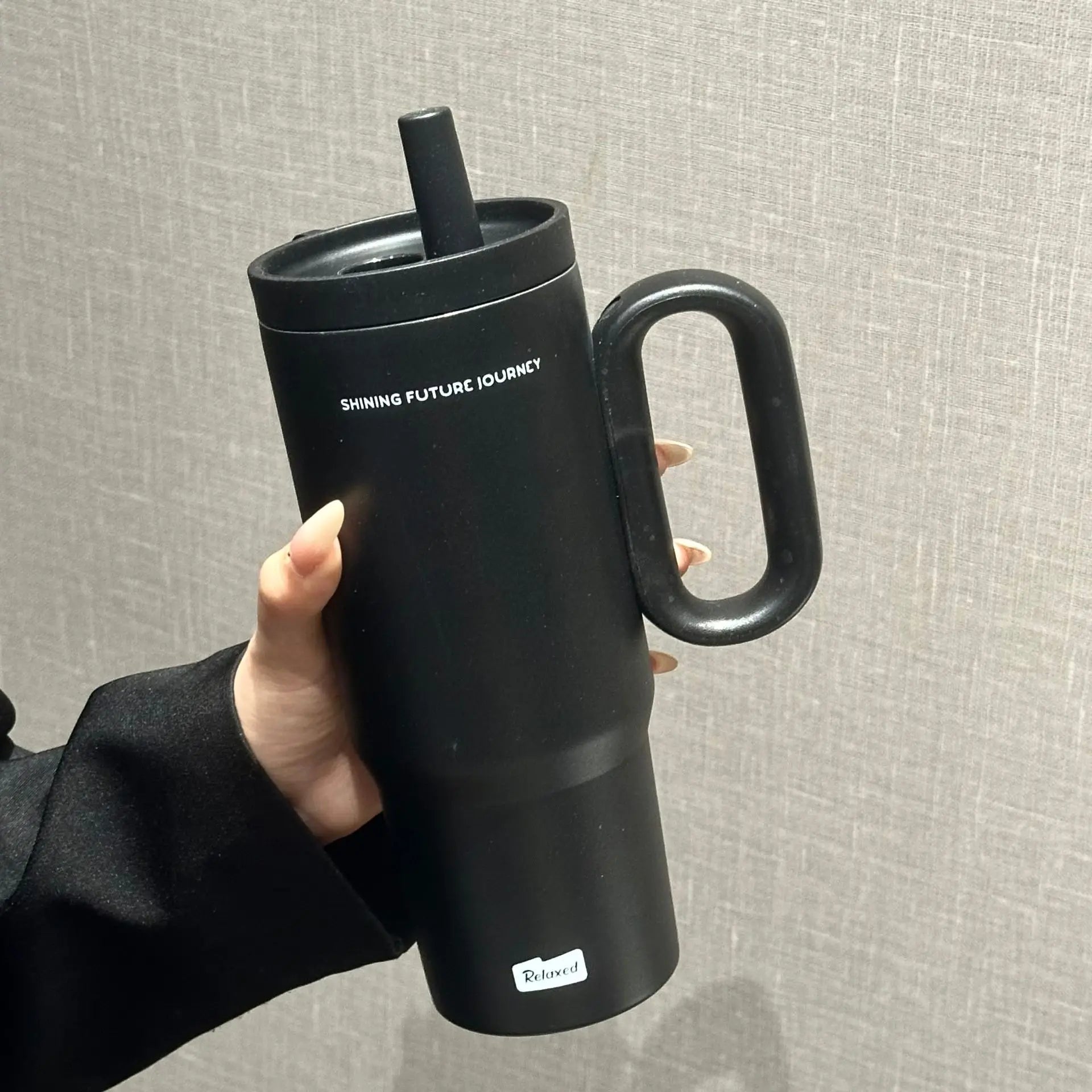 720ML Stainless Steel Thermos Cup With Handle &amp; Straw | Your Cold Coffee Stays Cold All Day