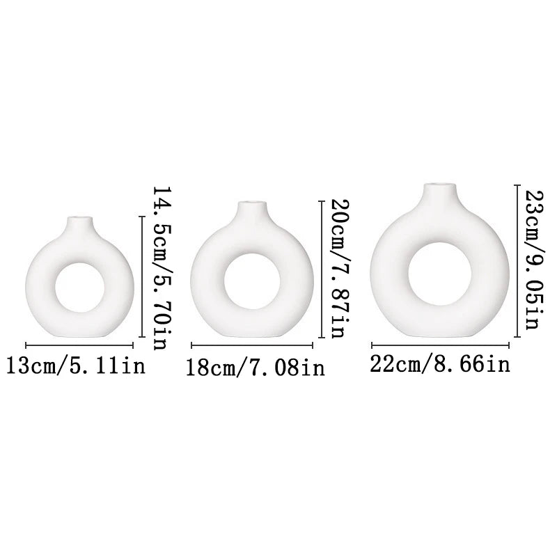 Vase Fleur Blanc Style Nordique | Décorez Votre Intérieur Sans Effort