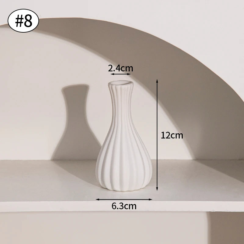 Vase Céramique Blanc Nordique | La Pièce Déco Minimaliste Qui Transforme Tout