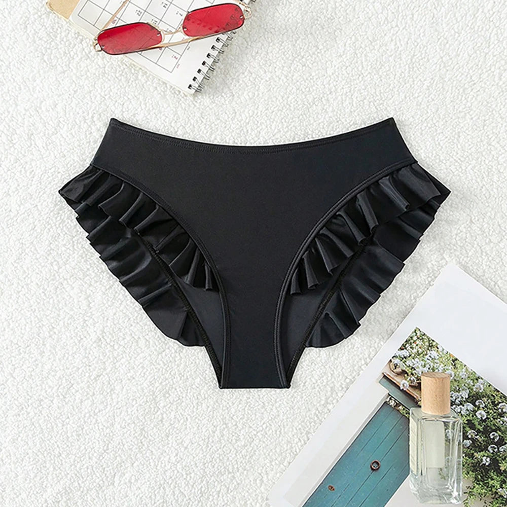 Ruffle Trim Tummy Control Bikini Bottoms | Flattering, Fun &amp; Made for Every Body