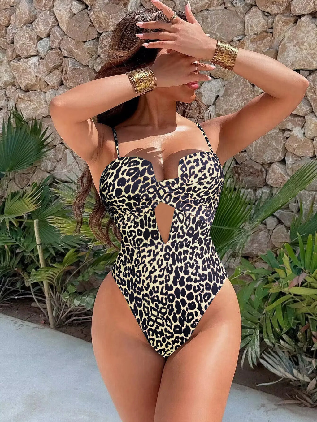 Yellow Hollow Out Cross Bikini | The Bold Summer Statement Piece