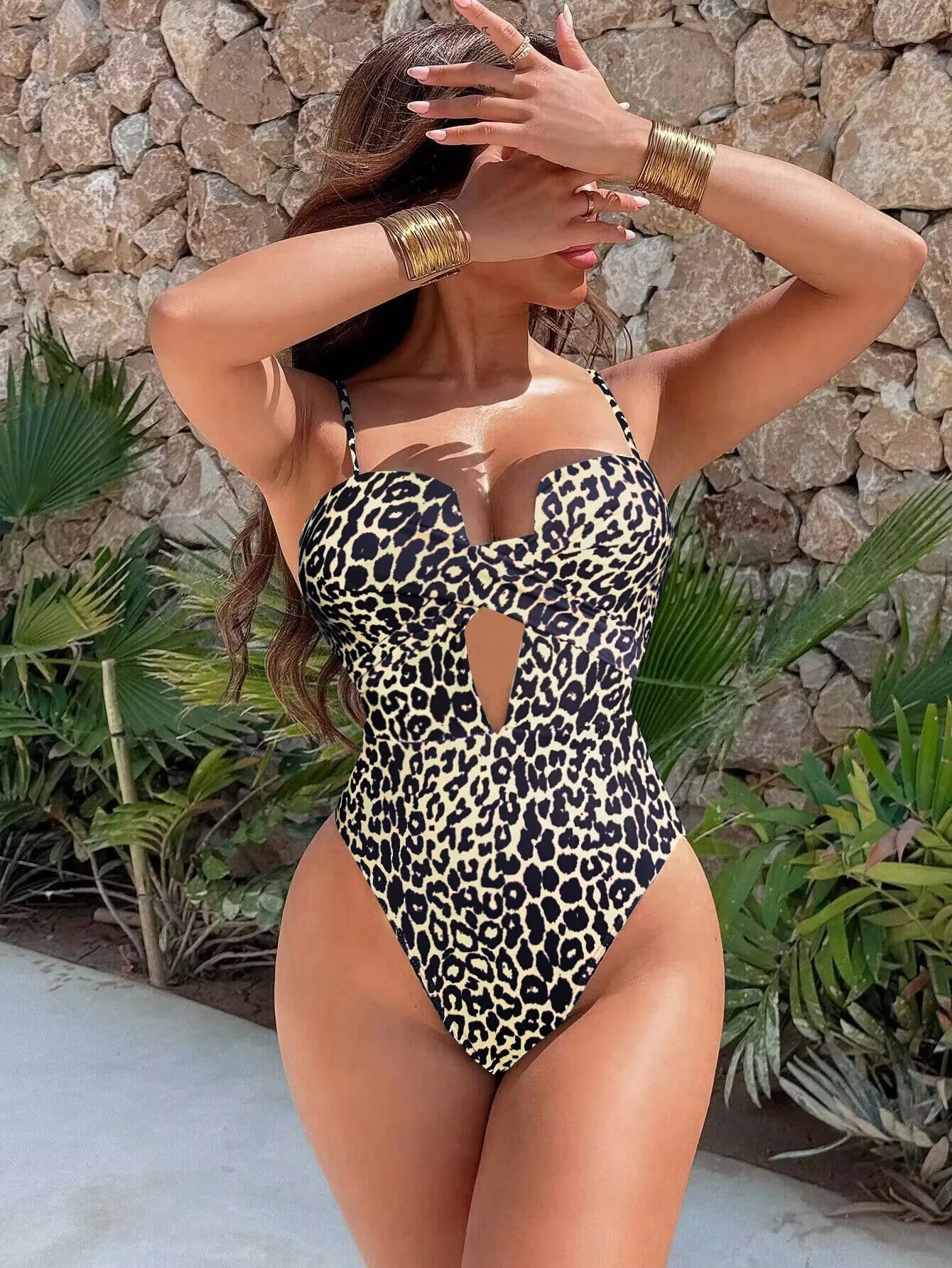 Yellow Hollow Out Cross Bikini | The Bold Summer Statement Piece