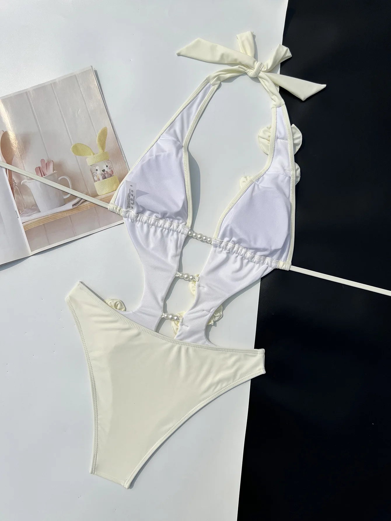 Pearl 3D Flower Hollow Bikini | The Luxury Swimwear Piece Worth Every Penny