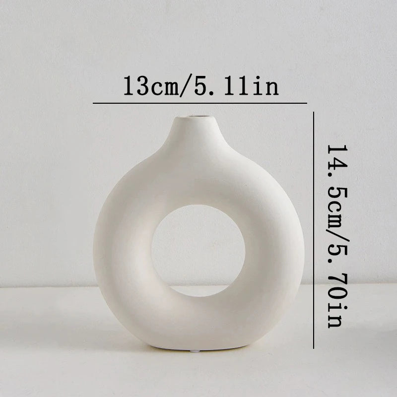 Vase Fleur Blanc Style Nordique | Décorez Votre Intérieur Sans Effort
