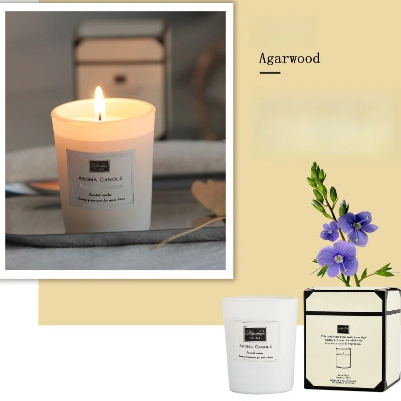 Bougie Cire de Soja 3 Couleurs Sans Fumée | Naturelle, Longue Durée & Belle à Regarder