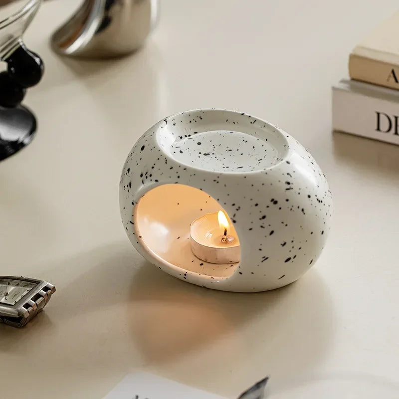 Brûleur Huiles Essentielles Céramique | Purifiez l'Air & Créez une Ambiance Zen Chez Vous