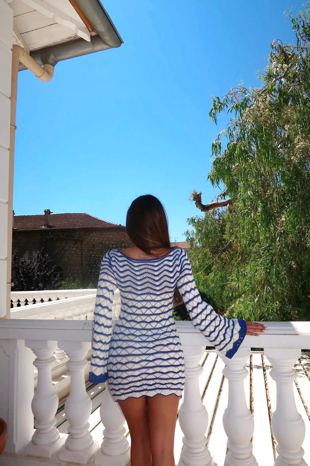 Boho Striped Bell Sleeve Beach Mini Dress | The Cover-Up That Doubles as an Outfit