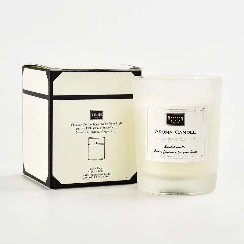 Bougie Cire de Soja 3 Couleurs Sans Fumée | Naturelle, Longue Durée & Belle à Regarder