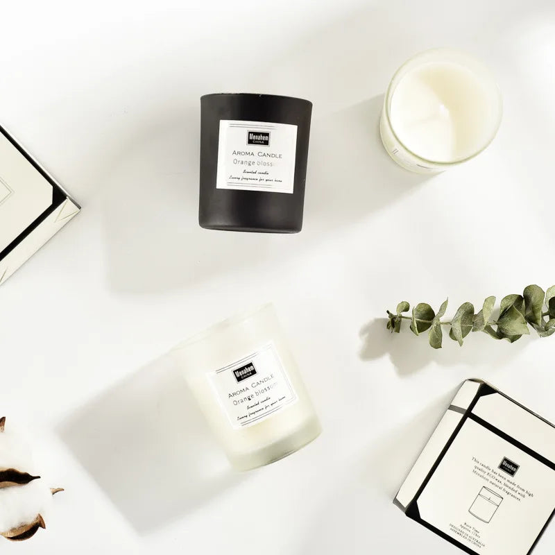 Bougie Cire de Soja 3 Couleurs Sans Fumée | Naturelle, Longue Durée & Belle à Regarder