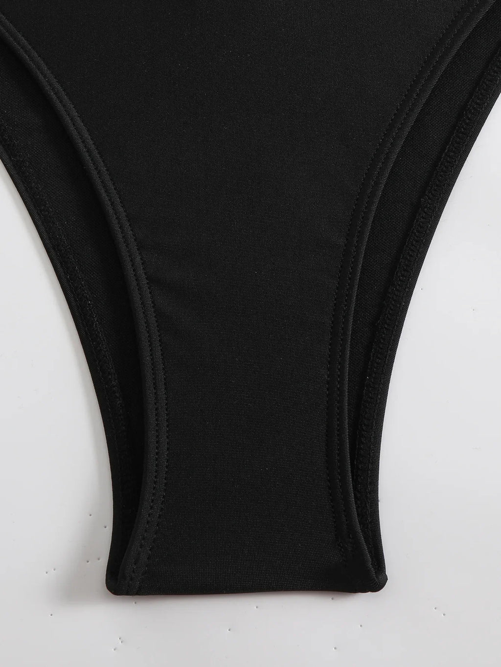 Sexy Hollow Out One-Shoulder Metal Bikini | Architectural Swimwear for the Bold Woman