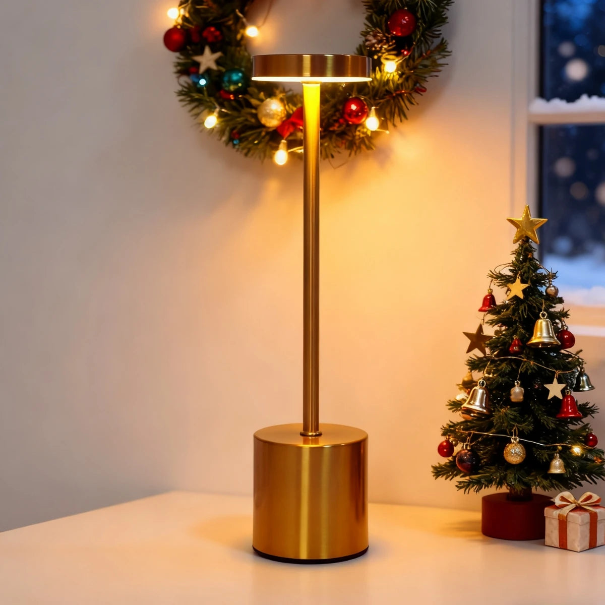 Lampe Bureau LED Ambiante Tactile USB | Éclairez Votre Espace & Rechargez Sans Fil