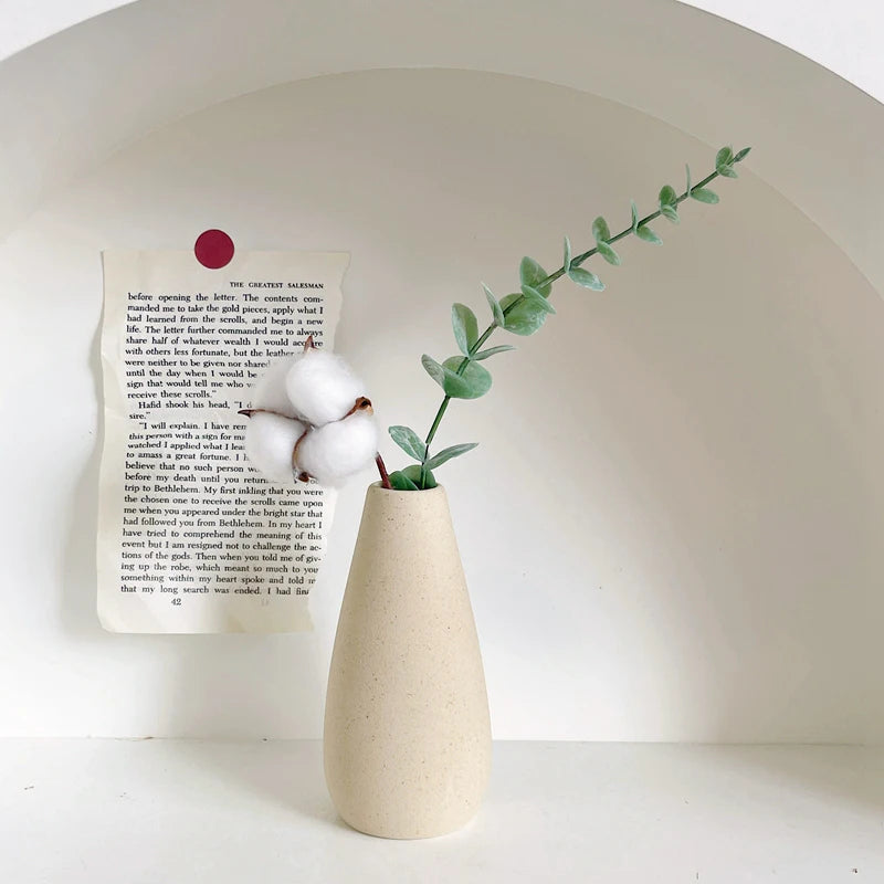 Vase Céramique Blanc Nordique | La Pièce Déco Minimaliste Qui Transforme Tout
