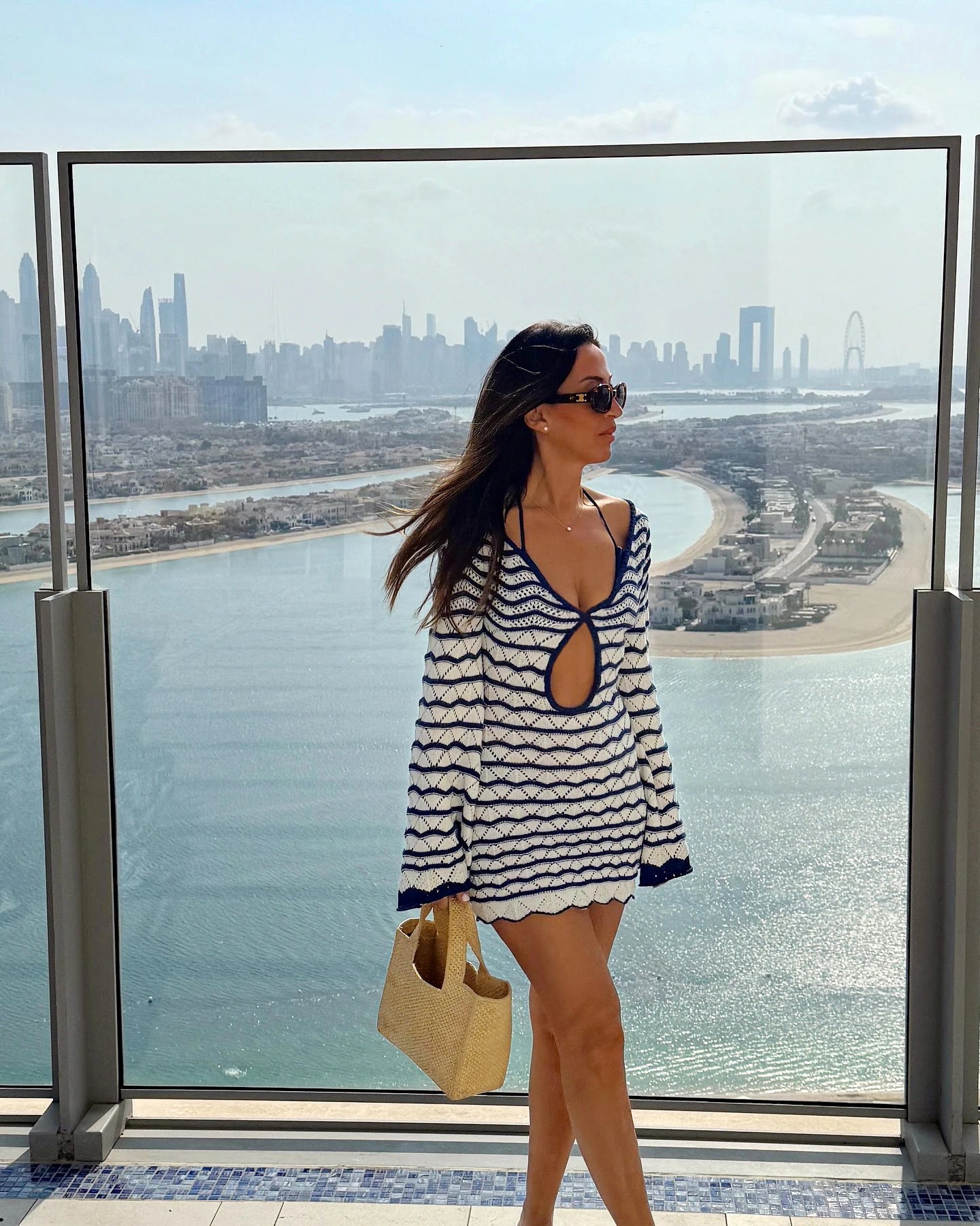 Boho Striped Bell Sleeve Beach Mini Dress | The Cover-Up That Doubles as an Outfit