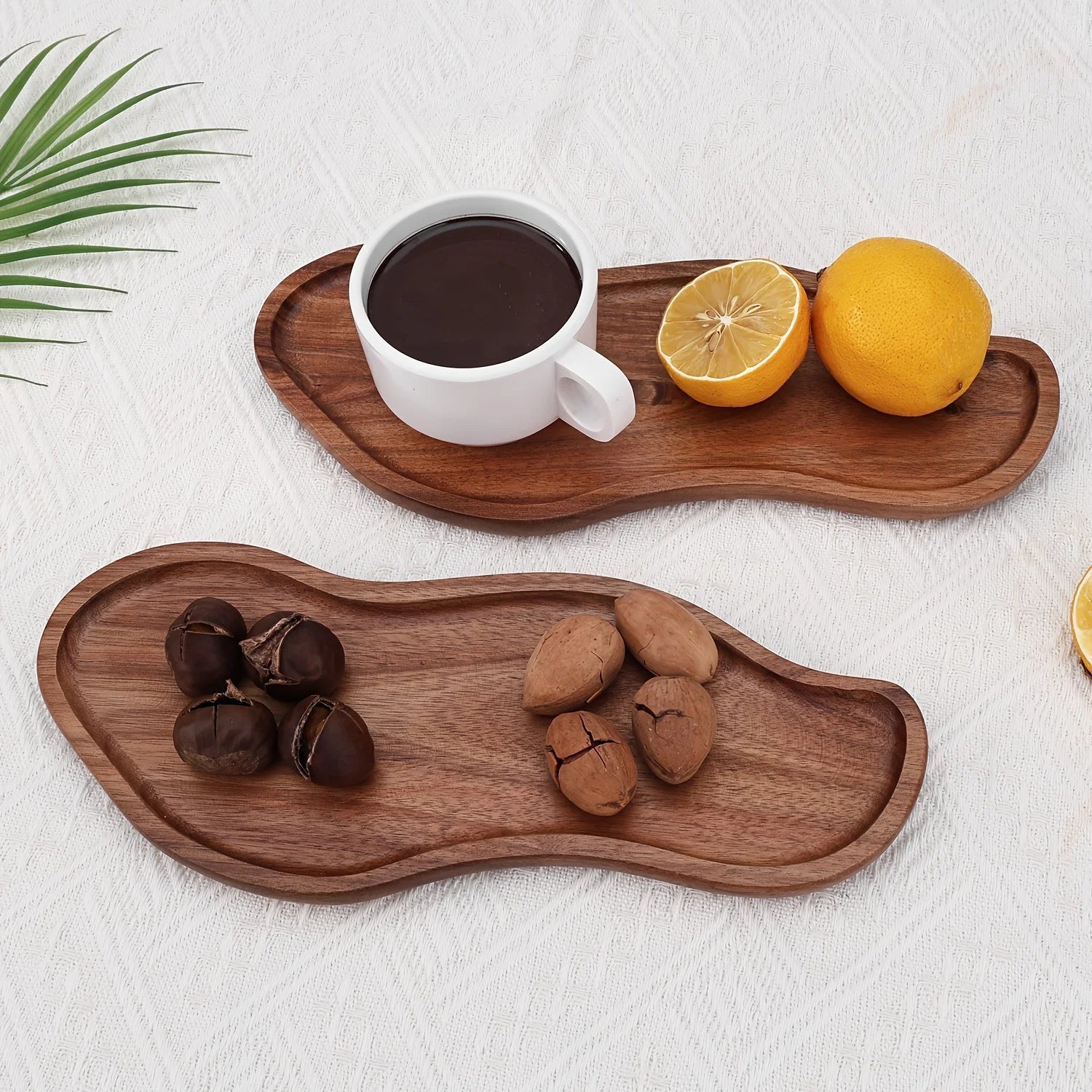 Plateau en Bois Acacia Japonais | Résistant à la Chaleur — Déco & Fonctionnel à la Fois