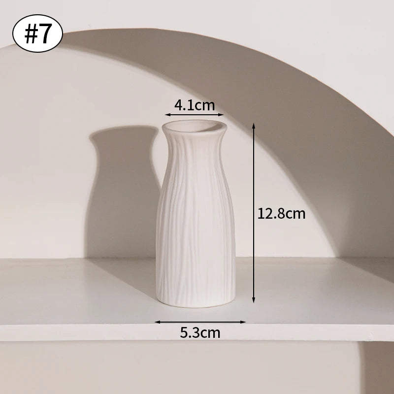 Vase Céramique Blanc Nordique | La Pièce Déco Minimaliste Qui Transforme Tout