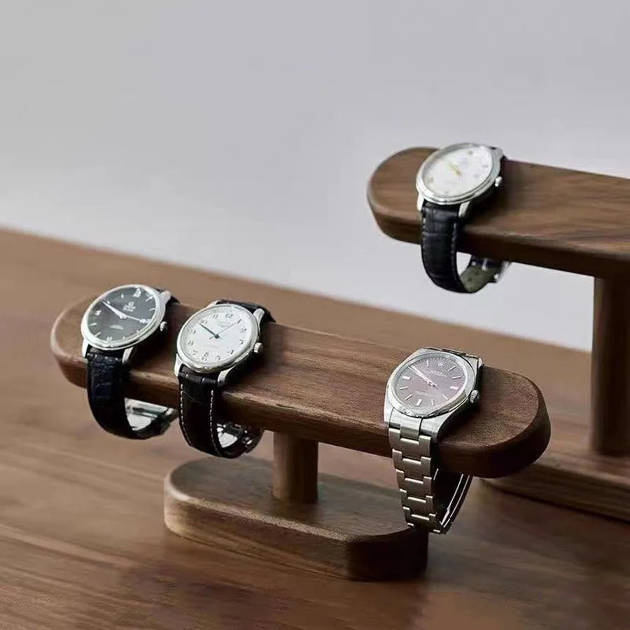 Présentoir Montre & Bijoux en Noyer | Exposez & Organisez Votre Collection avec Classe