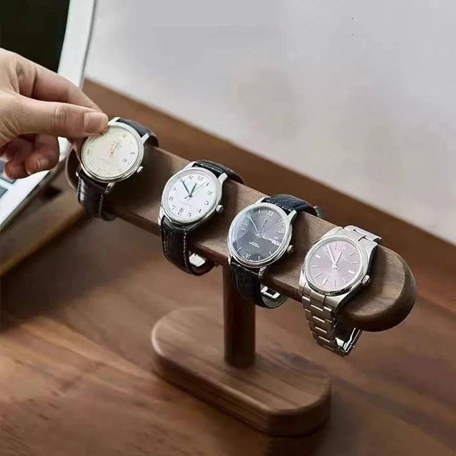 Présentoir Montre & Bijoux en Noyer | Exposez & Organisez Votre Collection avec Classe