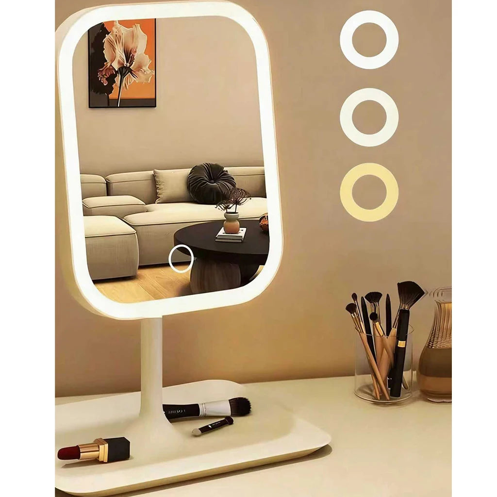 Miroir Maquillage LED 3 Couleurs avec Grossissement 10X | Le Maquillage Parfait, Enfin
