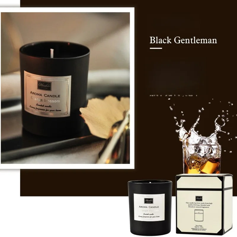 Bougie Cire de Soja 3 Couleurs Sans Fumée | Naturelle, Longue Durée & Belle à Regarder