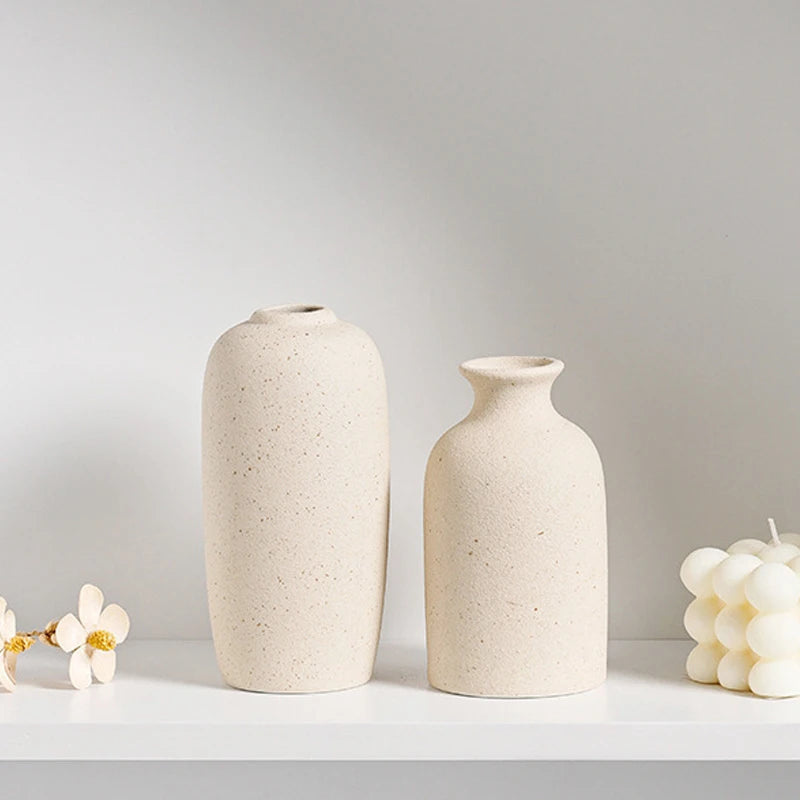 Vase Céramique Blanc Nordique | La Pièce Déco Minimaliste Qui Transforme Tout