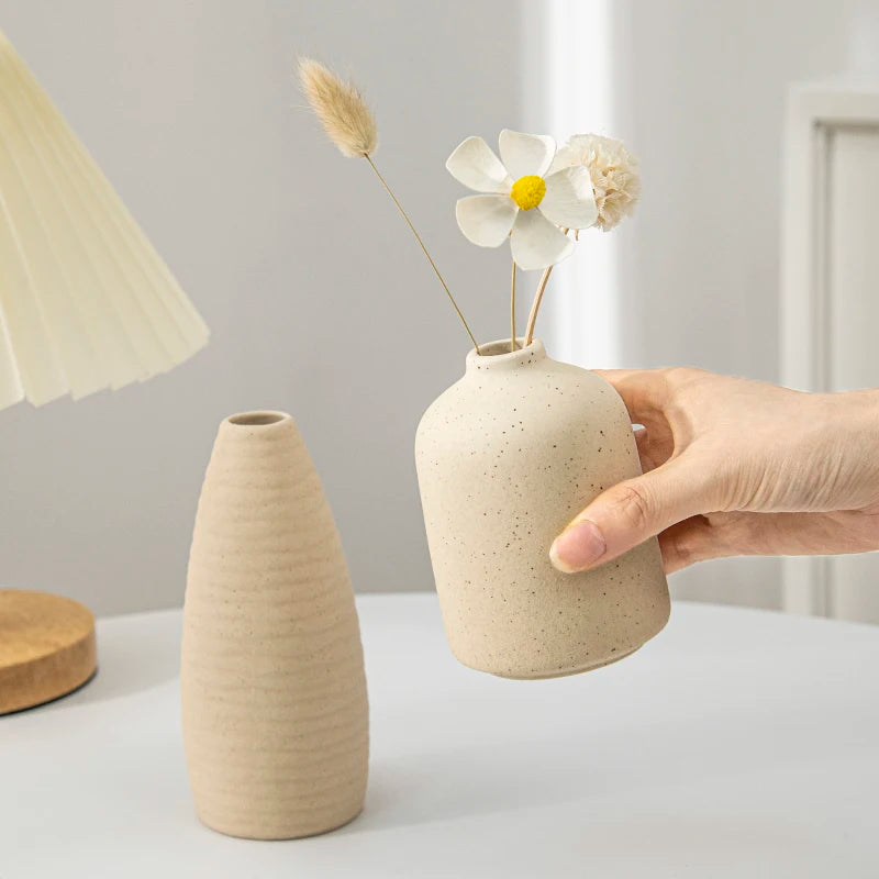 Vase Céramique Blanc Nordique | La Pièce Déco Minimaliste Qui Transforme Tout