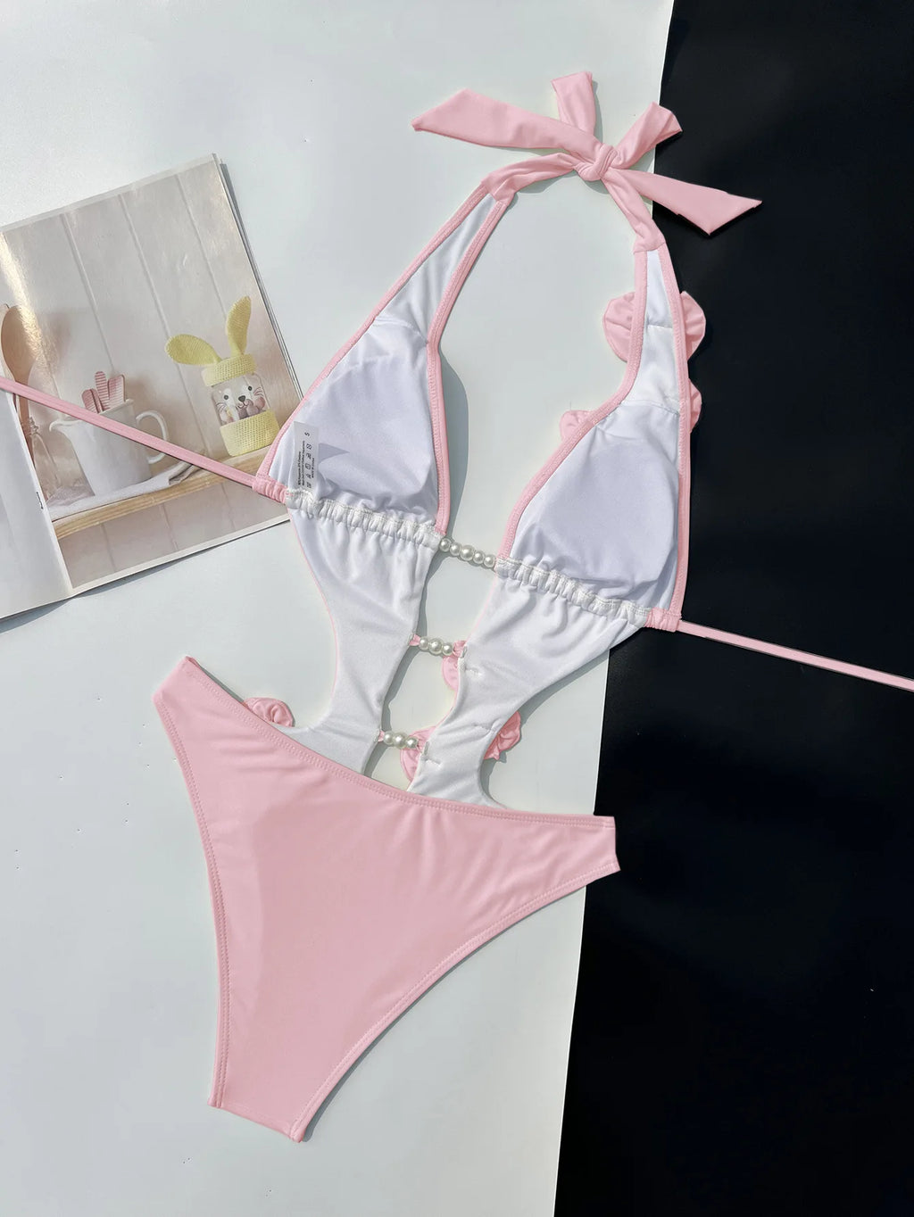 Pearl 3D Flower Hollow Bikini | The Luxury Swimwear Piece Worth Every Penny