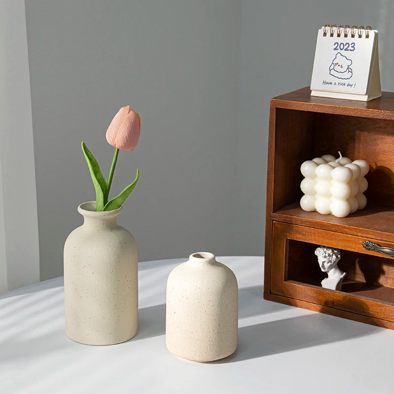 Vase Céramique Blanc Nordique | La Pièce Déco Minimaliste Qui Transforme Tout