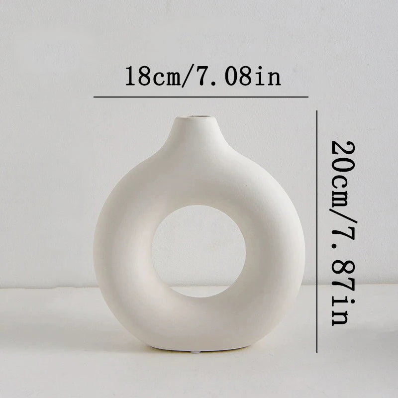 Vase Fleur Blanc Style Nordique | Décorez Votre Intérieur Sans Effort