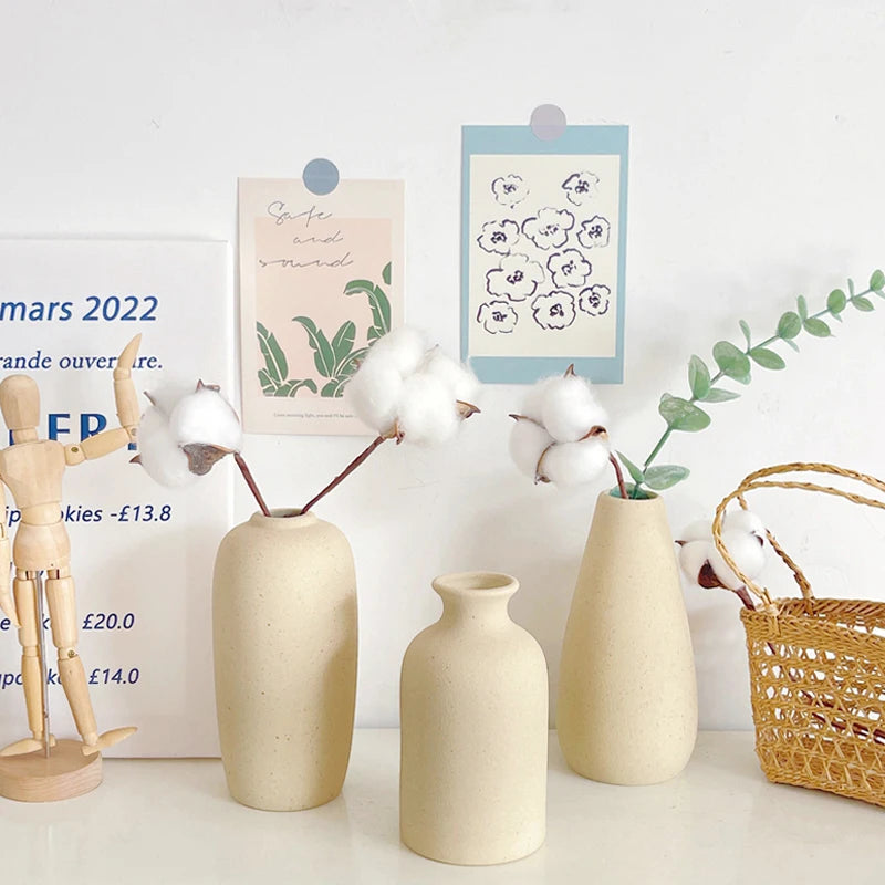 Vase Céramique Blanc Nordique | La Pièce Déco Minimaliste Qui Transforme Tout