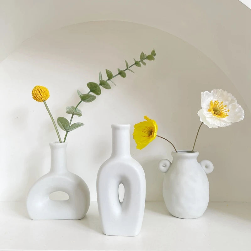 Vase Céramique Blanc Nordique | La Pièce Déco Minimaliste Qui Transforme Tout