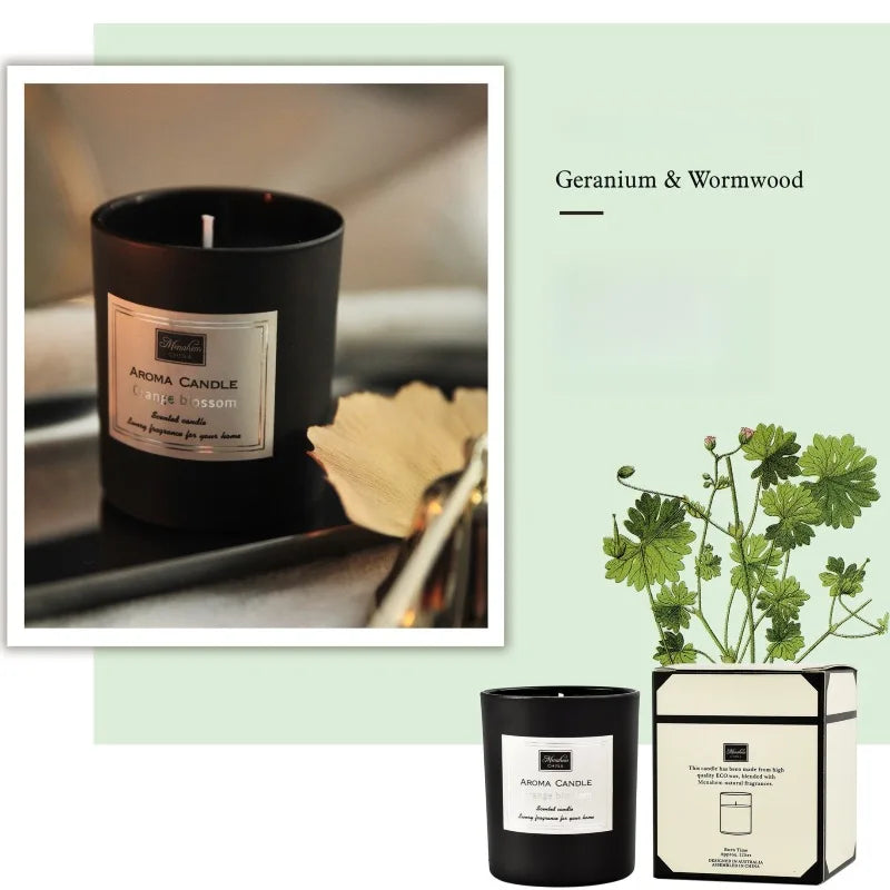 Bougie Cire de Soja 3 Couleurs Sans Fumée | Naturelle, Longue Durée & Belle à Regarder