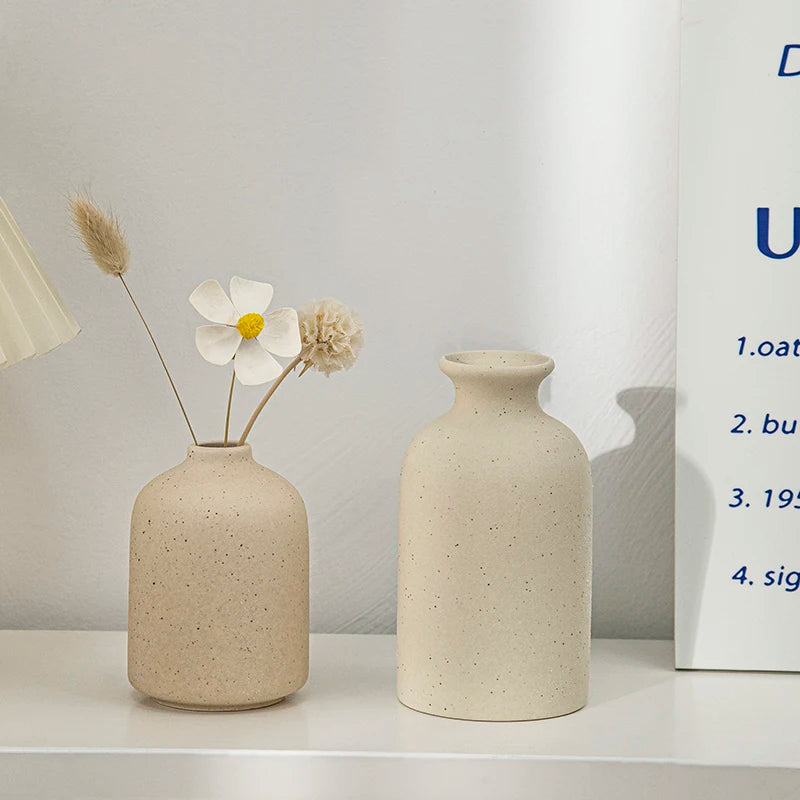 Vase Céramique Blanc Nordique | La Pièce Déco Minimaliste Qui Transforme Tout