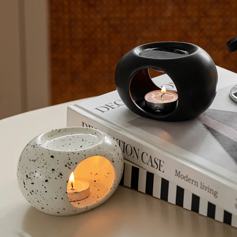 Brûleur Huiles Essentielles Céramique | Purifiez l'Air & Créez une Ambiance Zen Chez Vous