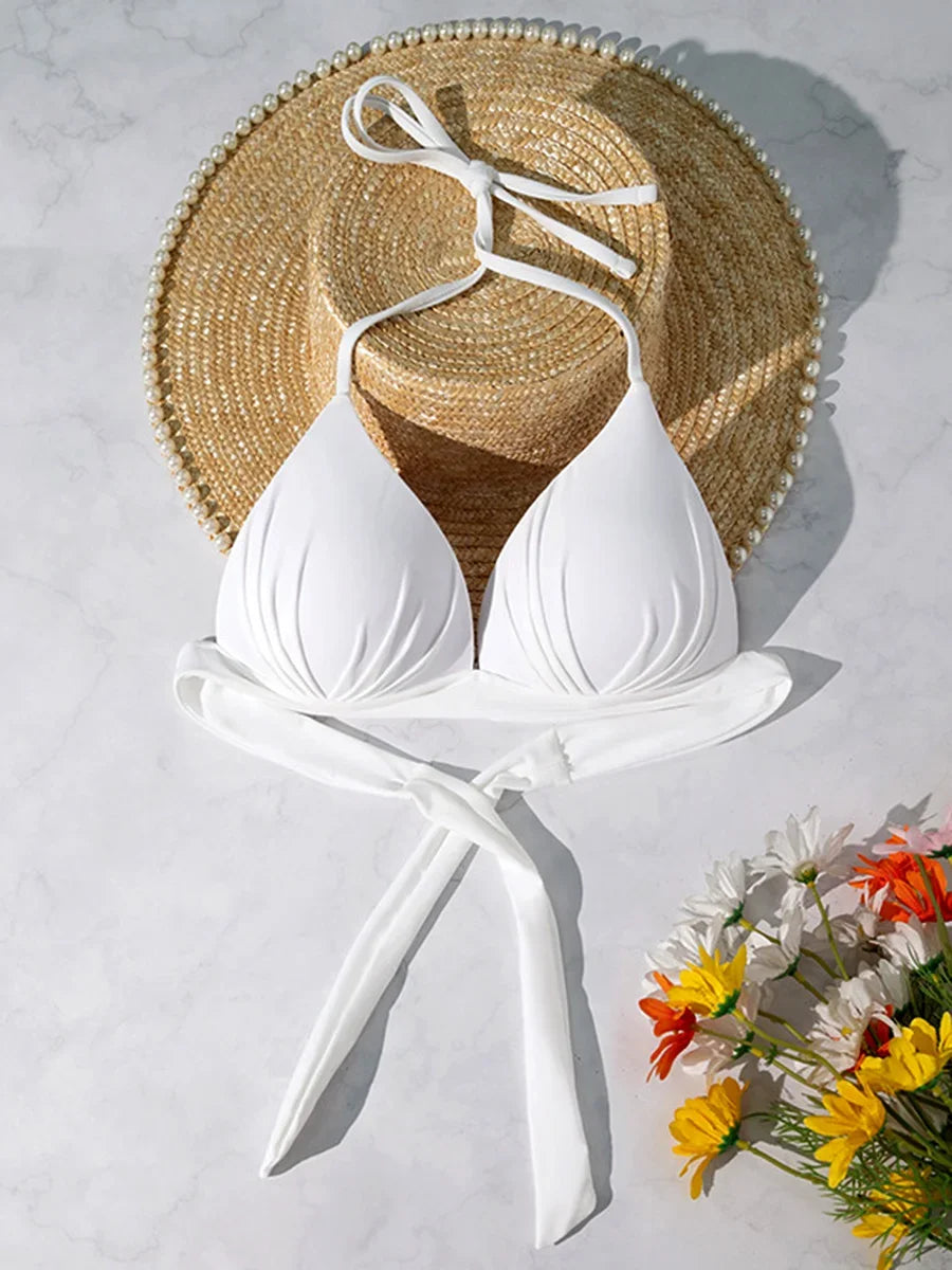 Push-Up Halter Bikini Top | All-Day Lift, Support &amp; Style XS to XL