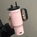 720ML Stainless Steel Thermos Cup With Handle &amp; Straw | Your Cold Coffee Stays Cold All Day