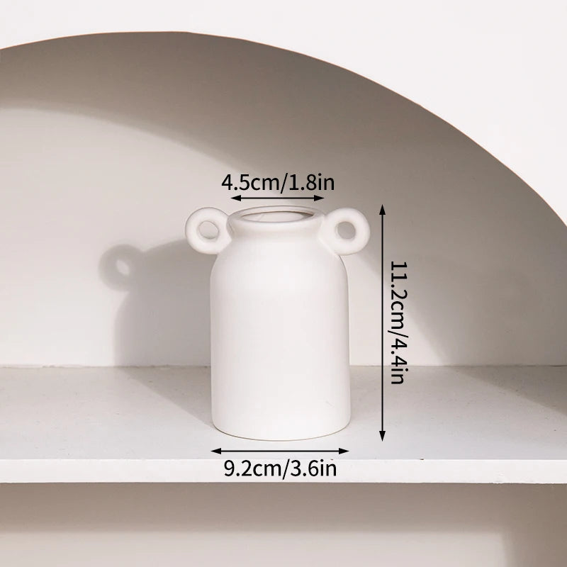 Vase Céramique Blanc Nordique | La Pièce Déco Minimaliste Qui Transforme Tout