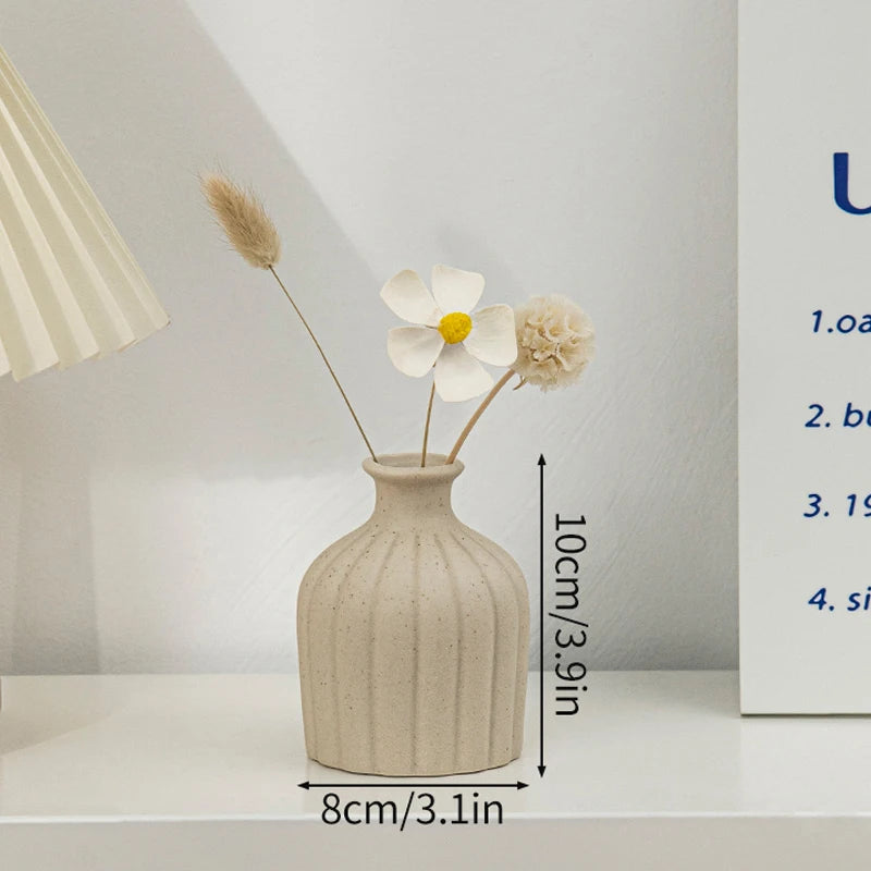 Vase Céramique Blanc Nordique | La Pièce Déco Minimaliste Qui Transforme Tout