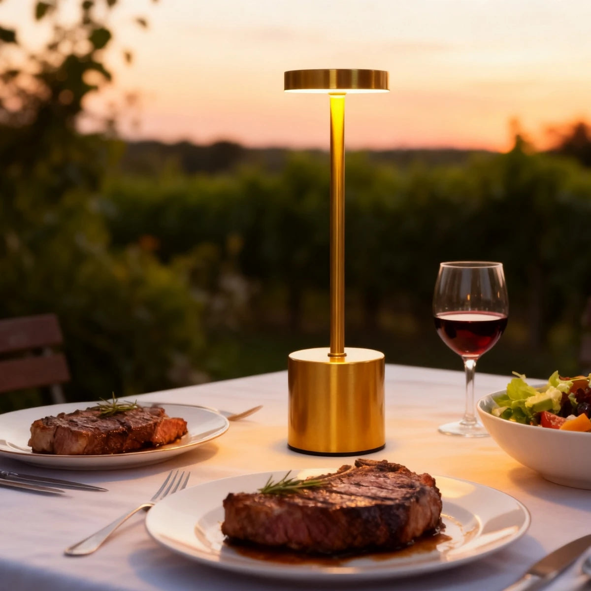Lampe Bureau LED Ambiante Tactile USB | Éclairez Votre Espace & Rechargez Sans Fil