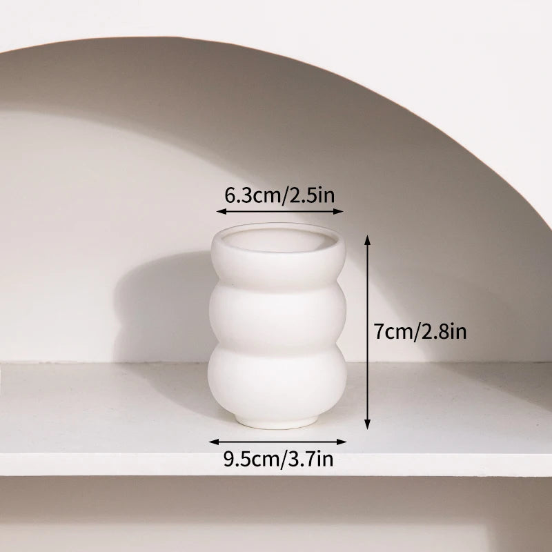 Vase Céramique Blanc Nordique | La Pièce Déco Minimaliste Qui Transforme Tout
