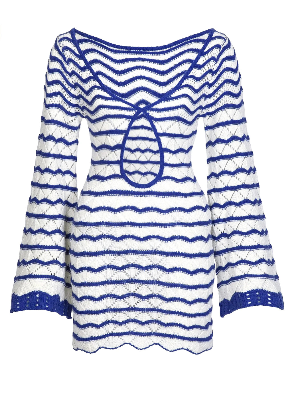 Boho Striped Bell Sleeve Beach Mini Dress | The Cover-Up That Doubles as an Outfit