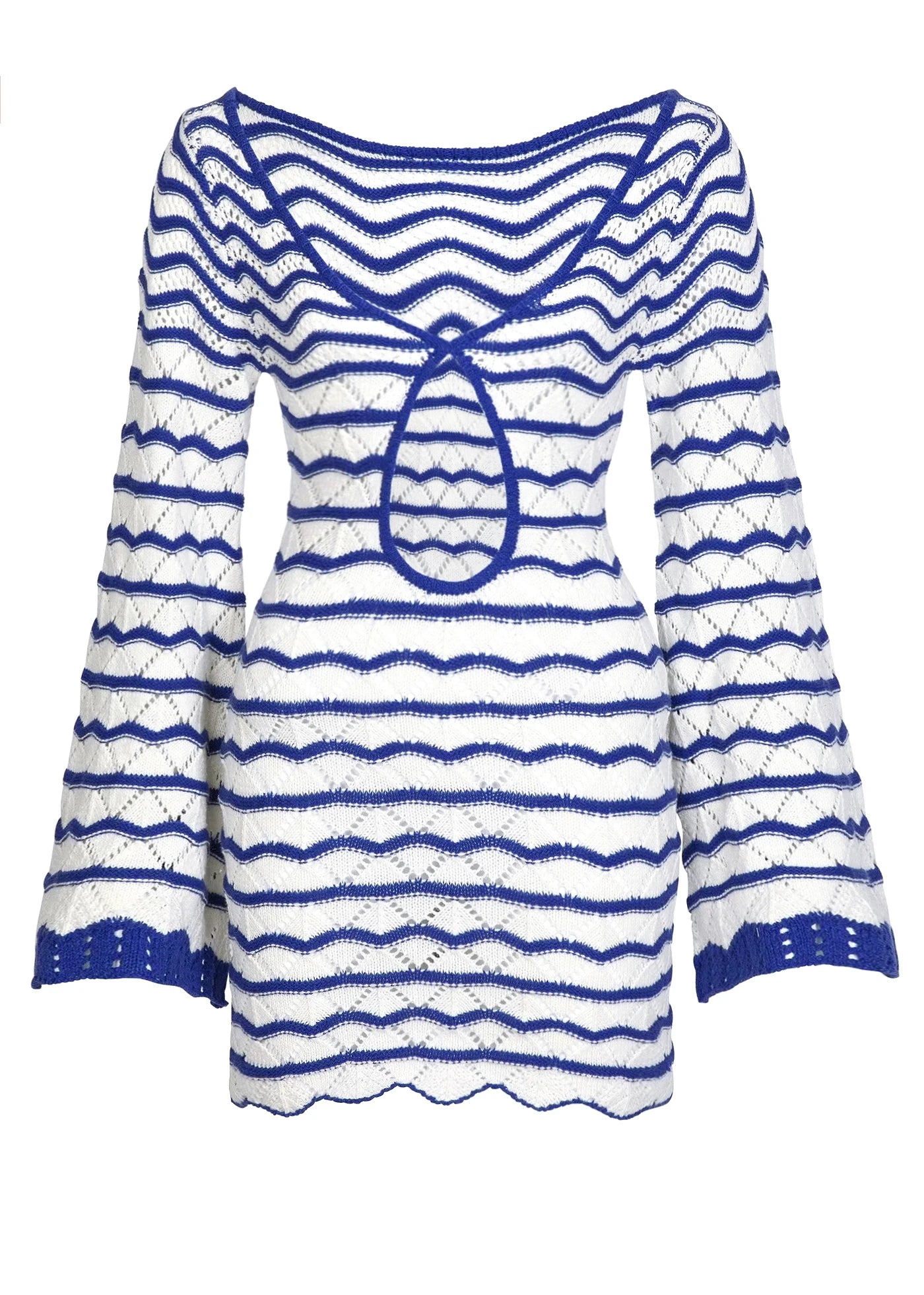 Boho Striped Bell Sleeve Beach Mini Dress | The Cover-Up That Doubles as an Outfit
