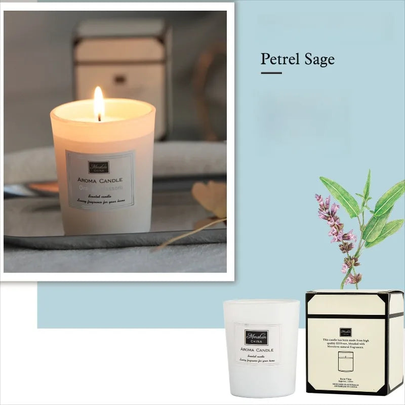 Bougie Cire de Soja 3 Couleurs Sans Fumée | Naturelle, Longue Durée & Belle à Regarder