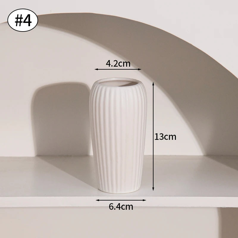 Vase Céramique Blanc Nordique | La Pièce Déco Minimaliste Qui Transforme Tout