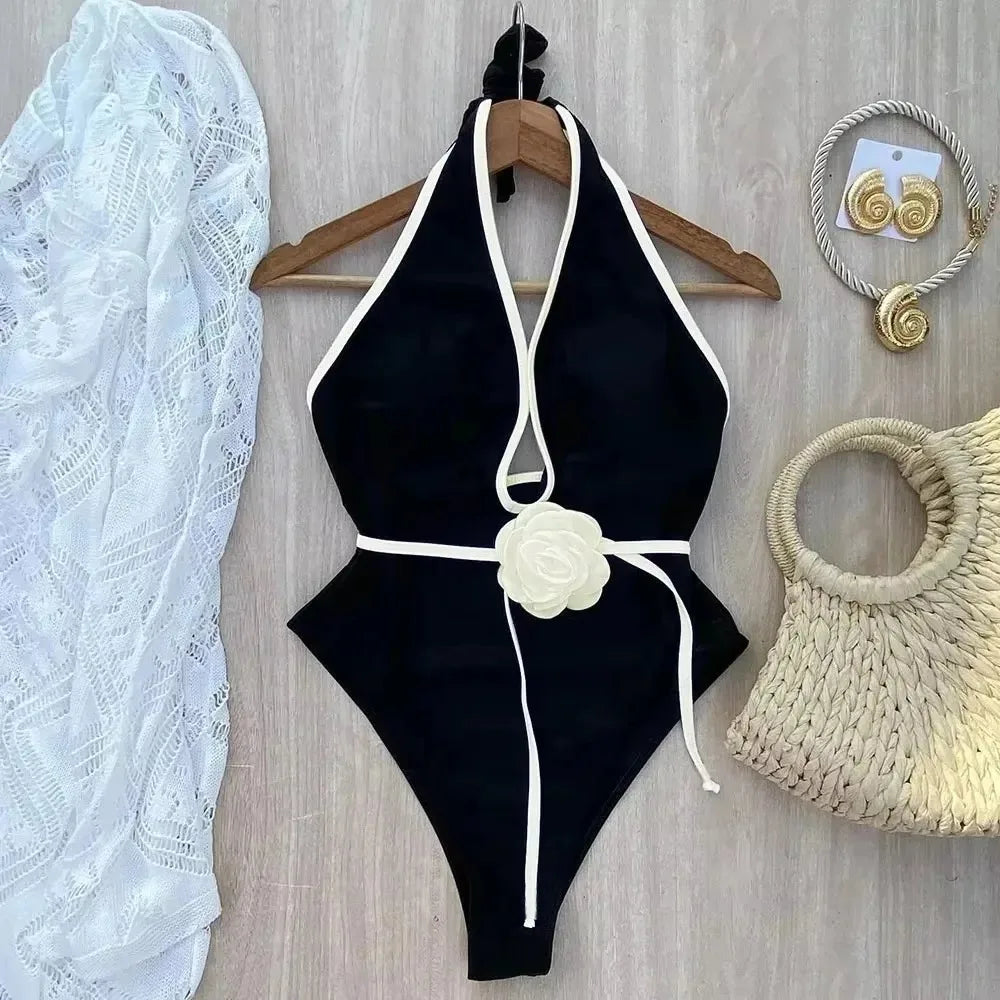 3D Flower One-Shoulder Push-Up Swimsuit | Sculptural, Feminine &amp; Made for Attention
