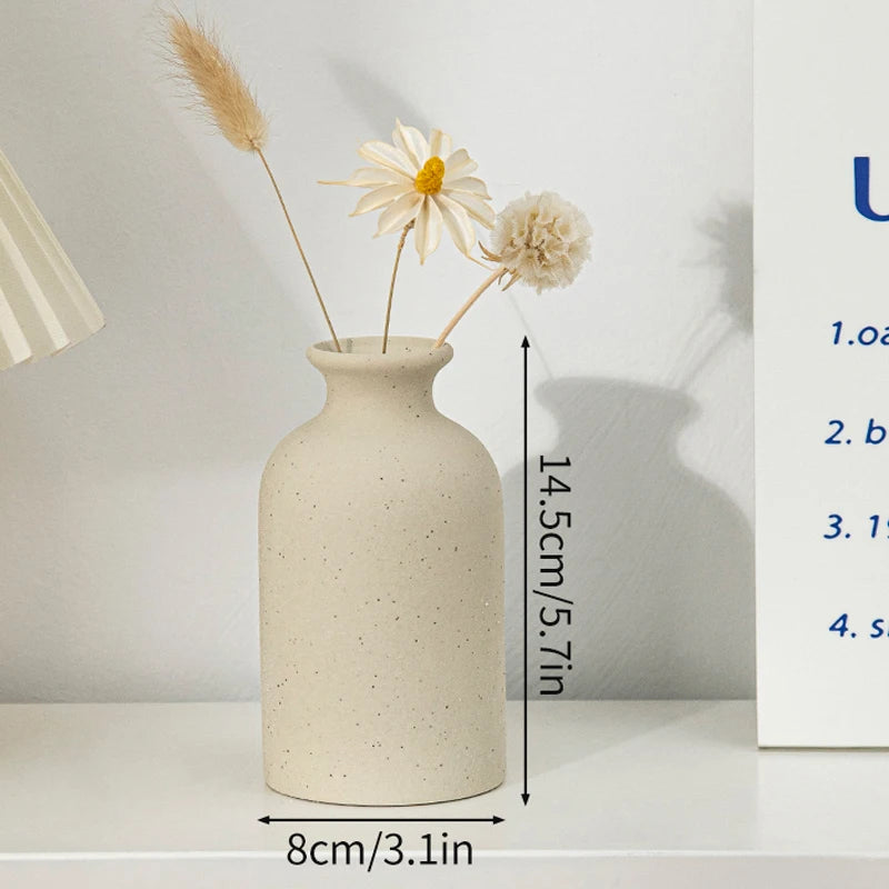 Vase Céramique Blanc Nordique | La Pièce Déco Minimaliste Qui Transforme Tout