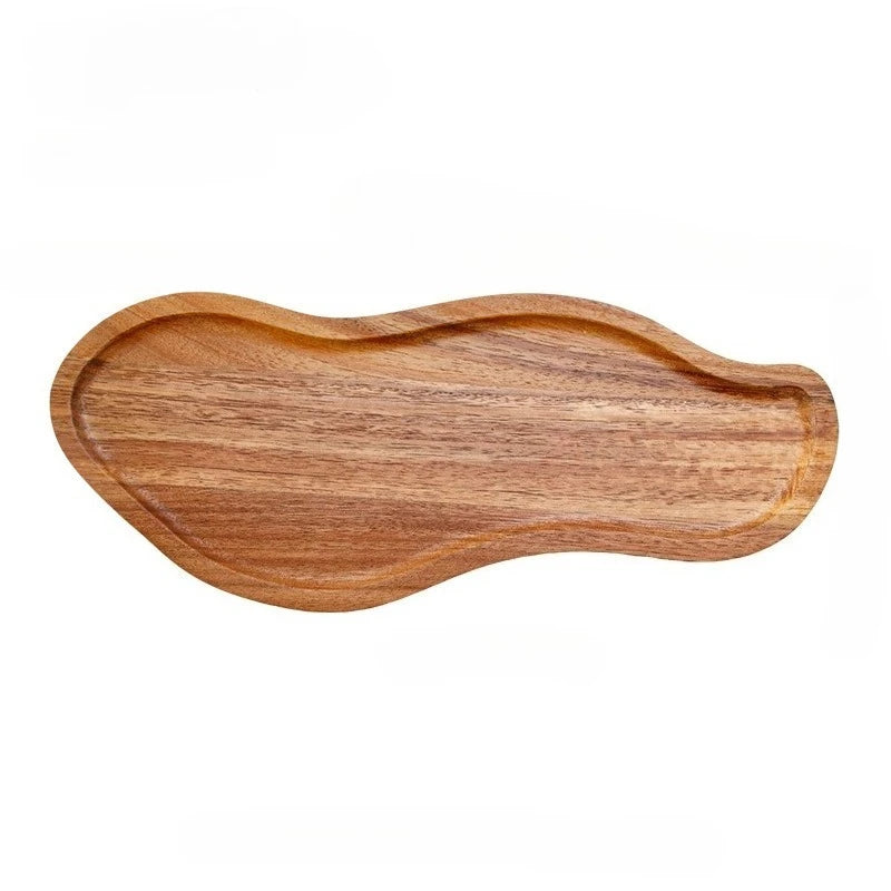 Plateau en Bois Acacia Japonais | Résistant à la Chaleur — Déco & Fonctionnel à la Fois